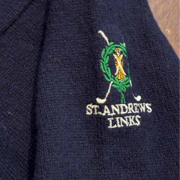 Vintage St. Andrews Links Golf Sweater Men's Size X-Large Scottish - Picture 6 of 10